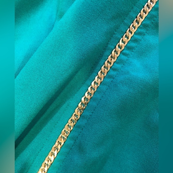 Calvin Klein Shift Dress With Gold Trim - Picture 2 of 3